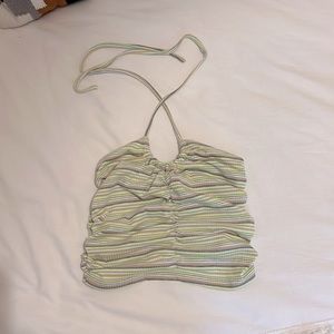 green striped top